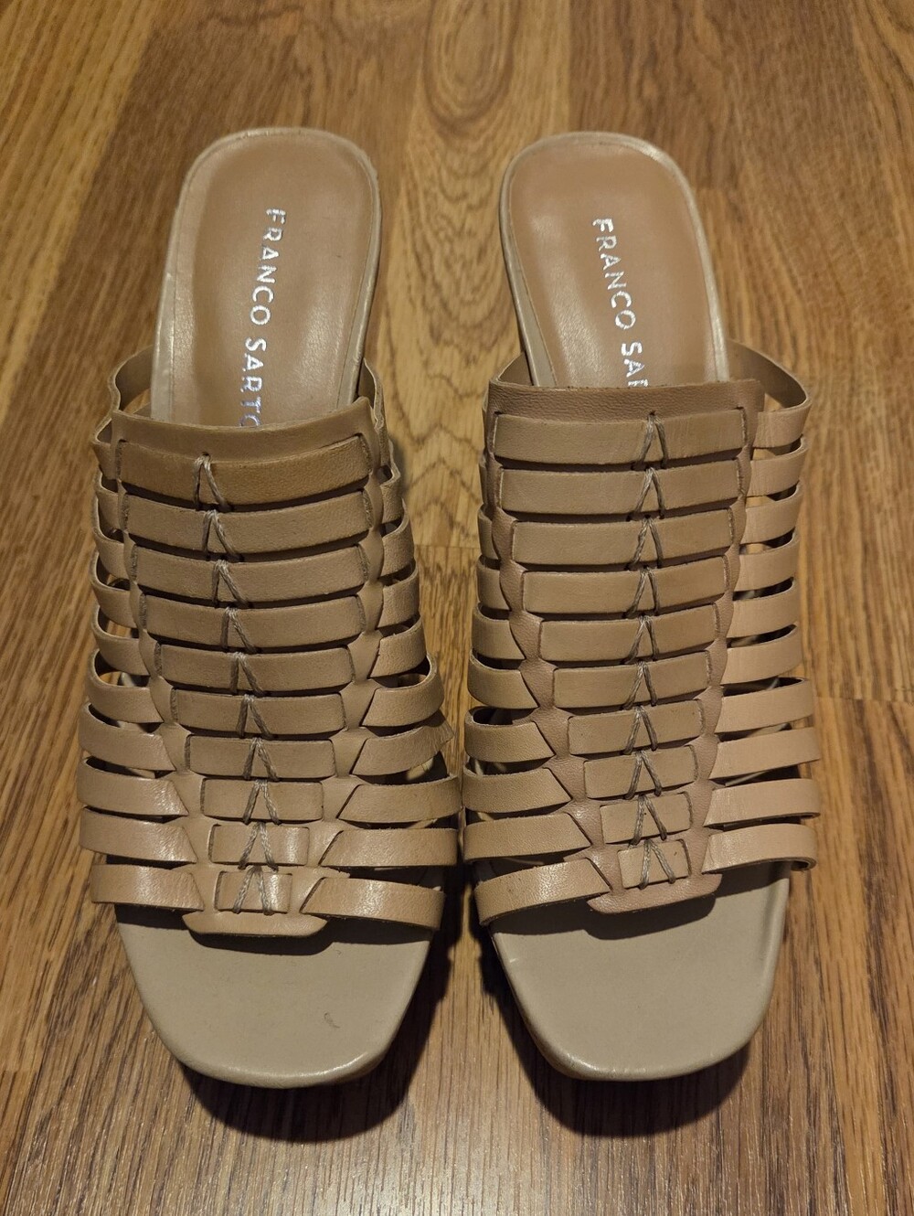 Franco Sarto Woven Slide Mules